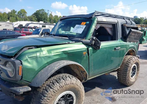 2022 Ford Bronco Badlands z USA, uszkodzony, nr VIN 1FMDE5CPXNLB74863